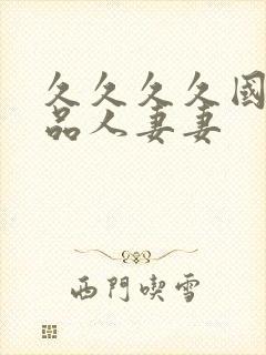 久久久久国内精品人妻妻封面