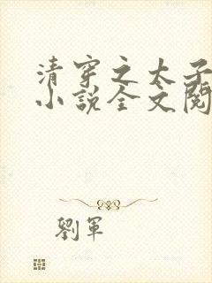 清穿之太子娇妃小说全文阅读