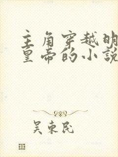 主角穿越明朝当皇帝的小说