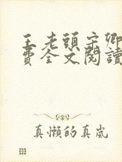 王老头宋卿安免费全文阅读最新章节