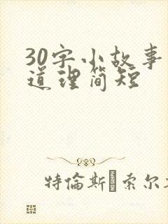 30字小故事大道理简短