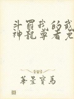 斗罗我的武魂是神龙尊者免费阅读封面