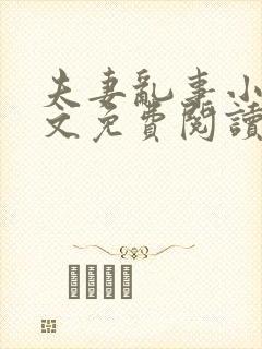 夫妻乱事小说全文免费阅读最新章节封面