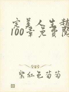 完美人生赵雅玉100章免费阅读