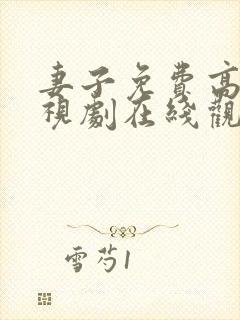 妻子免费高清电视剧在线观看韩剧