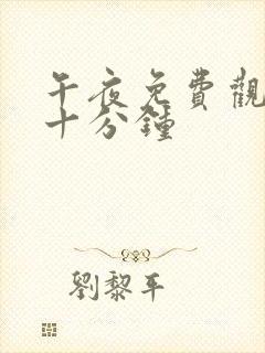 午夜免费观看三十分钟