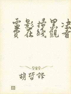 电影扫黑决战免费在线观看