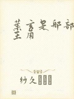 叶玄是哪部小说主角