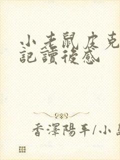 小老鼠皮克历险记读后感