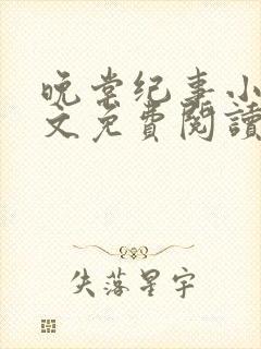 晚棠纪事小说全文免费阅读在线