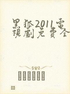 黑狐2011电视剧免费全集在线观看封面