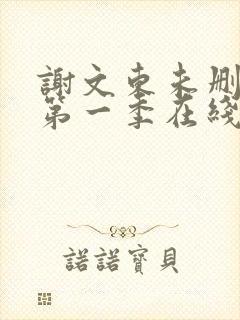 谢文东未删减版第一季在线观看