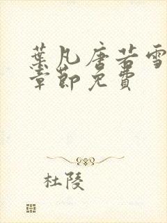 叶凡唐若雪最新章节免费封面