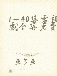 1—40集电视剧全集免费封面