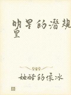 明星的潜规则之皇封面