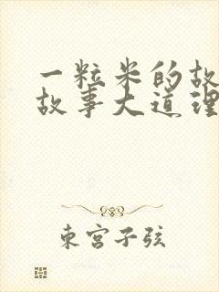 一粒米的故事小故事大道理