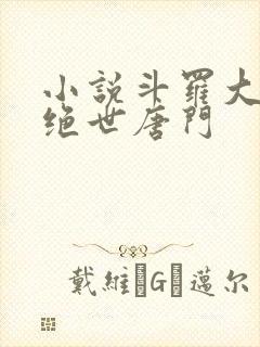 小说斗罗大陆2绝世唐门封面