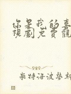 你是我的喜欢电视剧免费观看全集高清