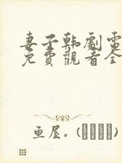 妻子韩剧电视剧免费观看全集高清