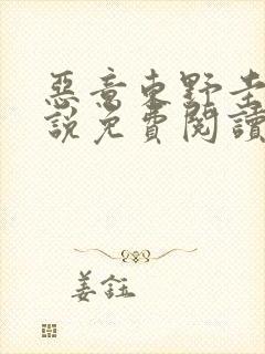 恶意东野圭谷小说免费阅读笔趣阁封面