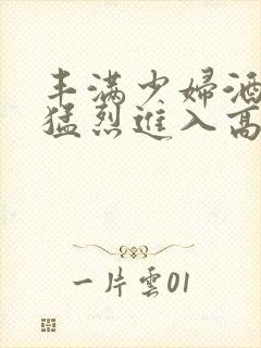 丰满少妇酒店被猛烈进入高清封面