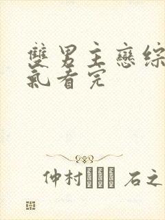 双男主恋综一口气看完封面