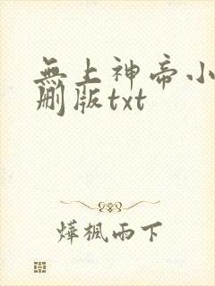 无上神帝小说未删版txt