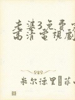 老婆3免费完整高清电视剧在线观看