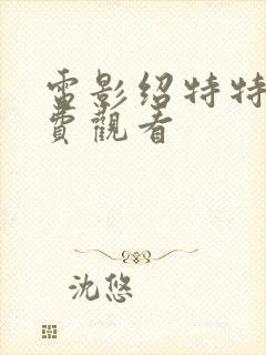 电影绍特特工免费观看封面