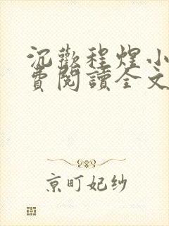 沉欢程煜小说免费阅读全文