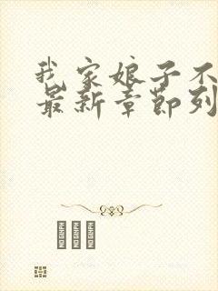 我家娘子不对劲最新章节列表最