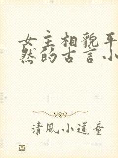 女主相貌平凡淡然的古言小说封面