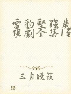 雪豹坚强岁月电视剧全集1到46集