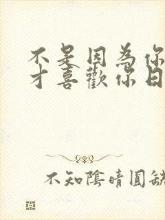 不是因为你帅气才喜欢你日语歌