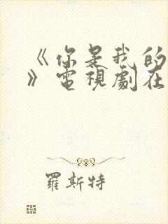 《你是我的荣耀》电视剧在线观看