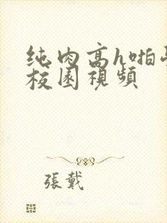 纯肉高h啪学生校园视频