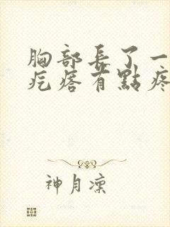 胸部长了一个硬疙瘩有点疼