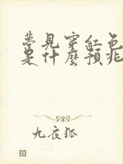 梦见穿红色裙子是什么预兆解梦