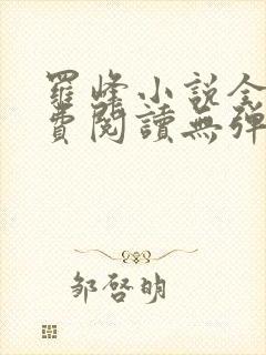 罗峰小说全文免费阅读无弹窗