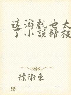 这游戏也太真实了小说精校版全集txt