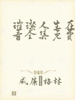 璀璨人生在线观看全集免费播放封面