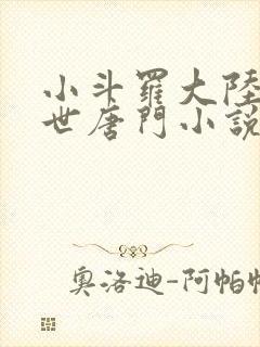 小斗罗大陆2绝世唐门小说封面