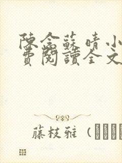 陈念苏晴小说免费阅读全文最新章节封面