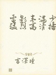 电影丰满少妇被猛烈高清播放