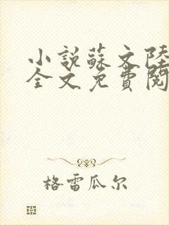 小说苏文陆晚风全文免费阅读