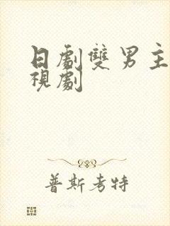 日剧双男主的电视剧封面