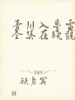 青川入梦电视剧全集在线观看封面