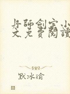 丹师剑宗小说全文免费阅读