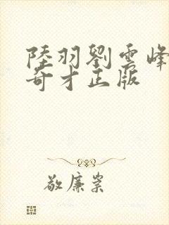 陆羽刘云峰鸿途奇才正版