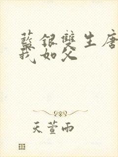 蓝银双生唐三敬我如父